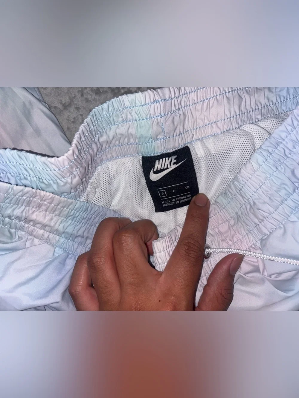 Nike Loose Fit Ghost Tie Die Track Pants Joggers Womens Sz Small